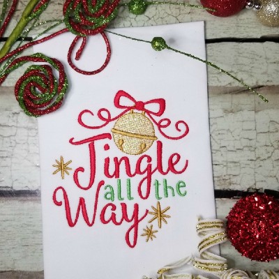 Jingle all way embroidery designs